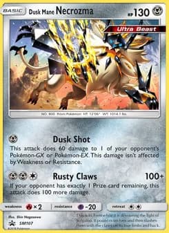 Dusk Mane Necrozma card in English