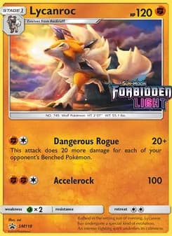 Lycanroc card in English