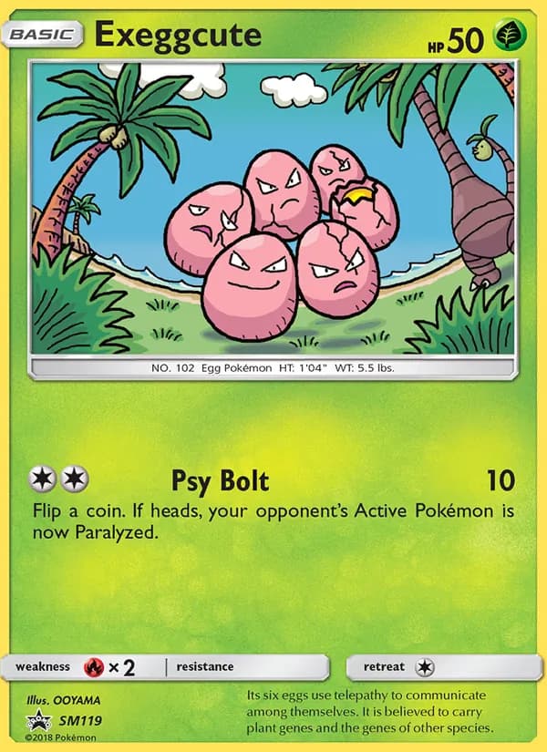 Exeggcute card in English