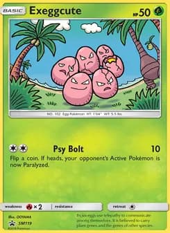 Exeggcute card in English