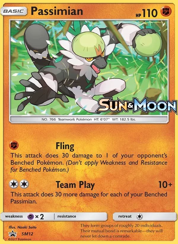 Passimian card in English