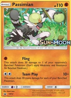 Passimian card in English