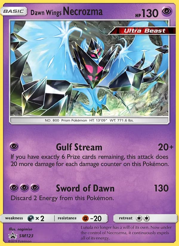 Dawn Wings Necrozma card in English