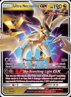 Ultra Necrozma GX card in English