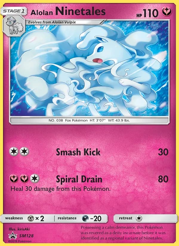 Alolan Ninetales card in English