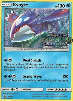 Kyogre card in English