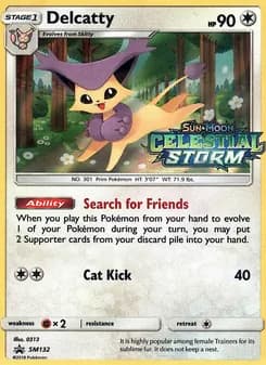 Delcatty card in English