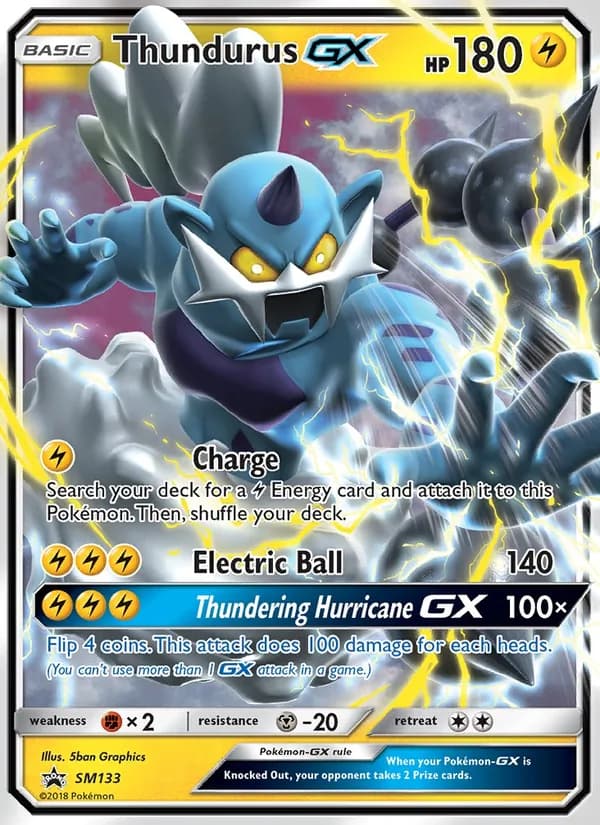 Thundurus GX card in English