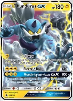 Thundurus GX card in English