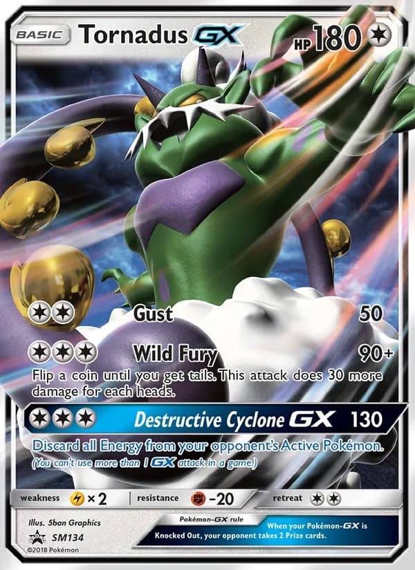 Tornadus GX card in English