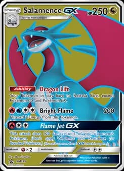 Salamence GX card in English
