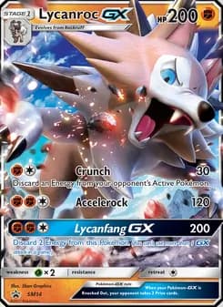 Lycanroc GX card in English