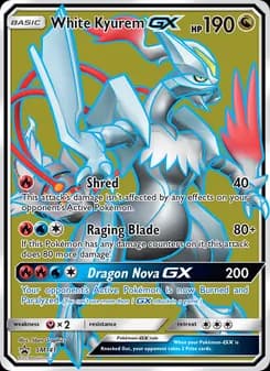 White Kyurem GX card in English