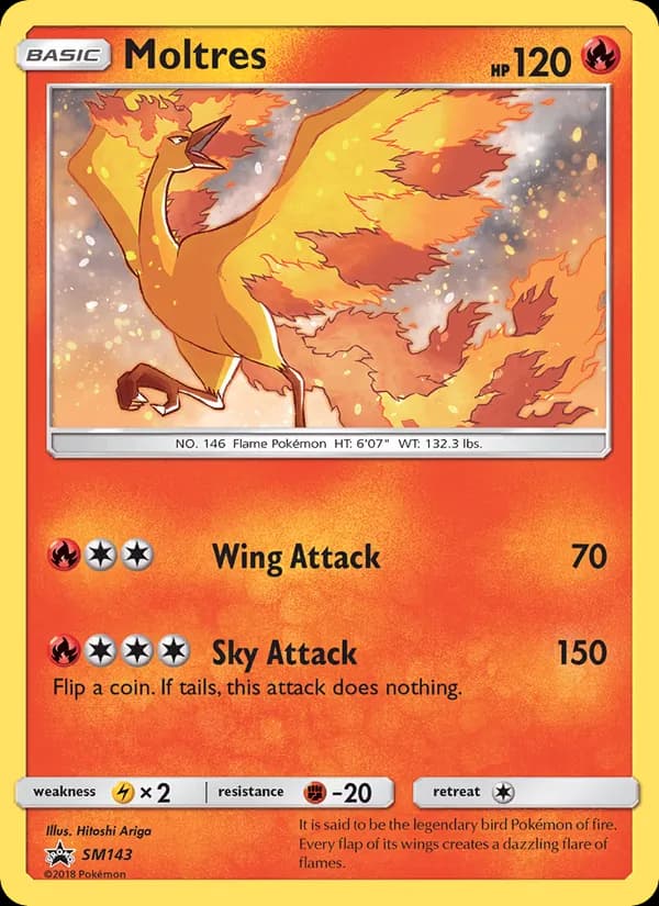 Moltres card in English
