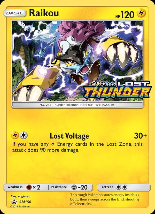 Raikou card in English