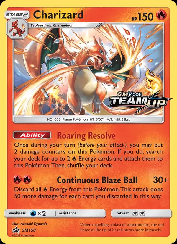 Charizard card in English