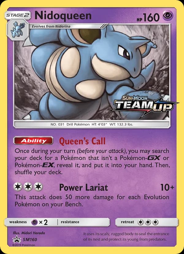 Nidoqueen card in English