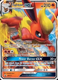 Flareon GX card in English