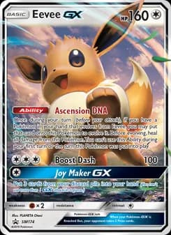 Eevee GX card in English