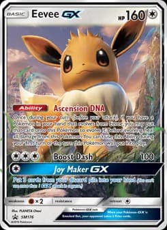 Eevee GX card in English