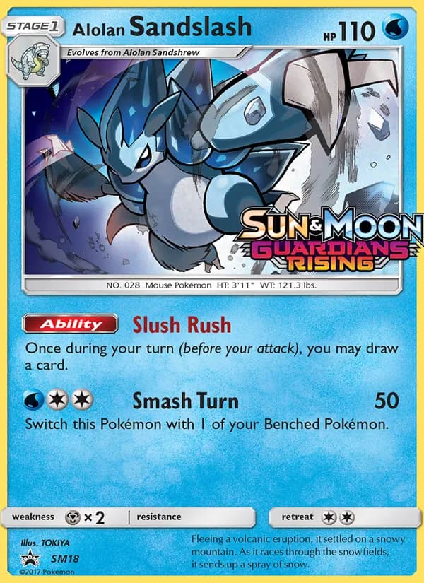 Alolan Sandslash card in English