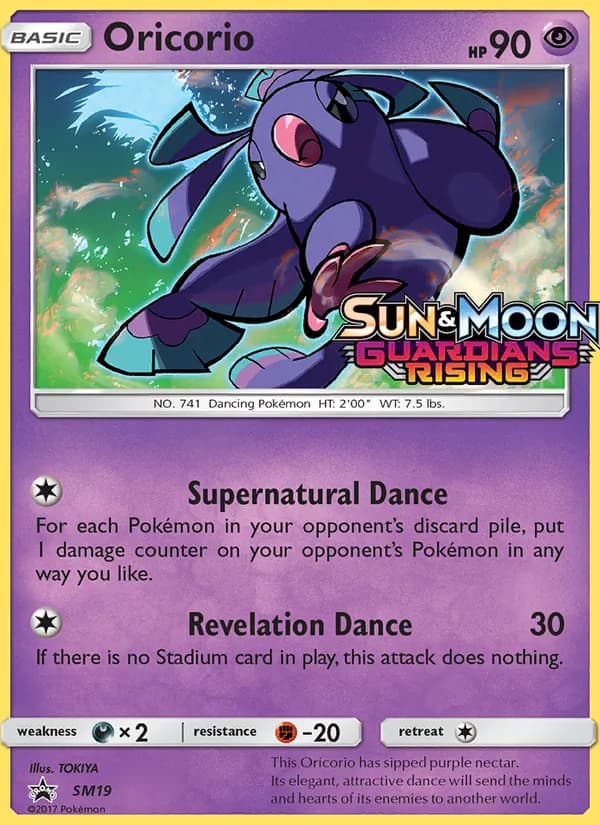 Oricorio card in English