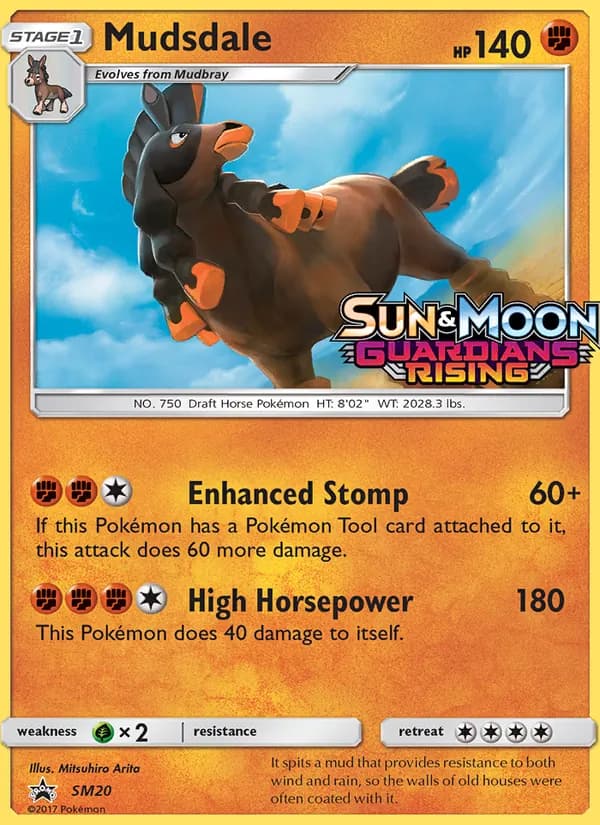 Mudsdale card in English