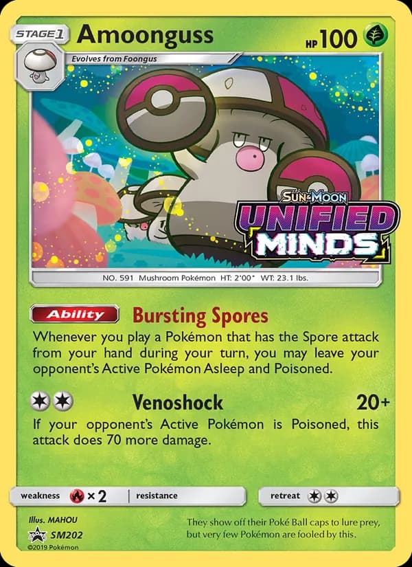 Amoonguss card in English