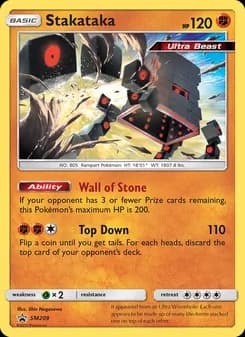 Stakataka card in English