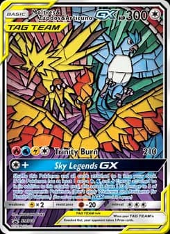 Moltres & Zapdos & Articuno GX card in English