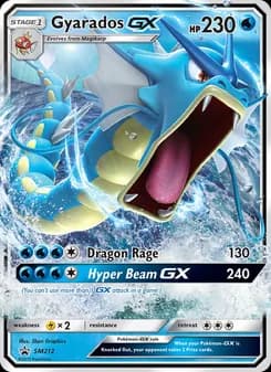 Gyarados GX card in English