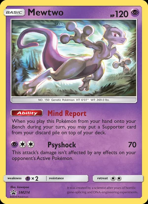Mewtwo card in English