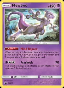 Mewtwo card in English