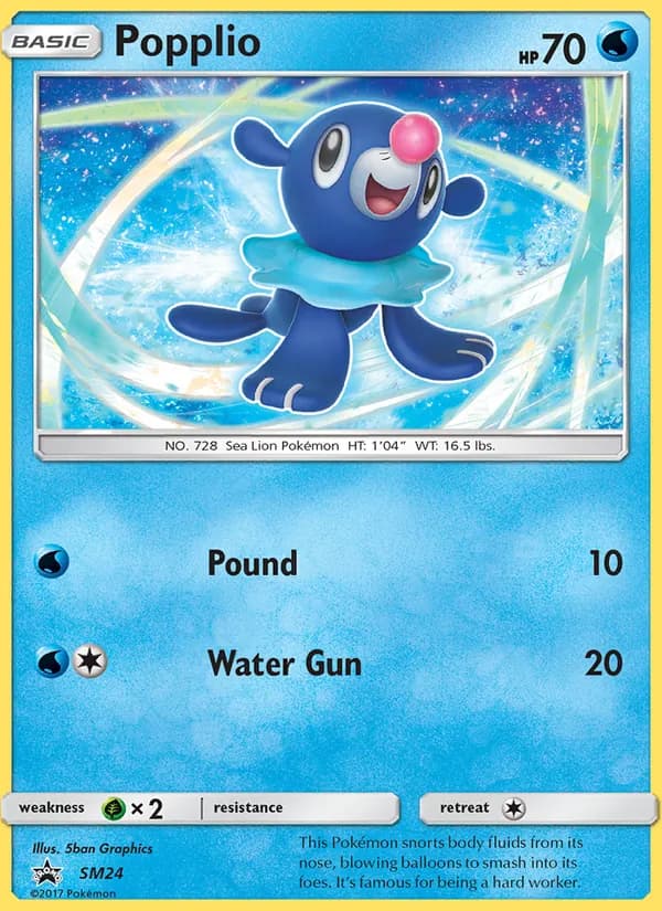 Popplio card in English