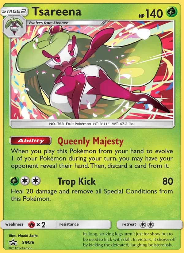 Tsareena card in English