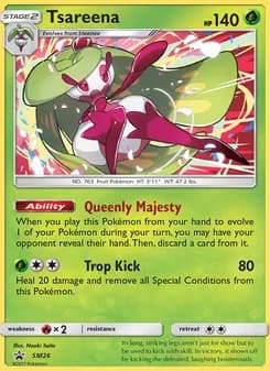 Tsareena card in English