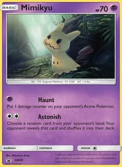 Mimikyu card in English