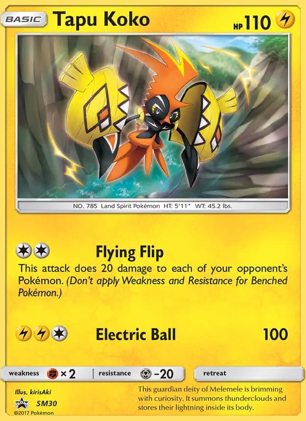 Tapu Koko card in English