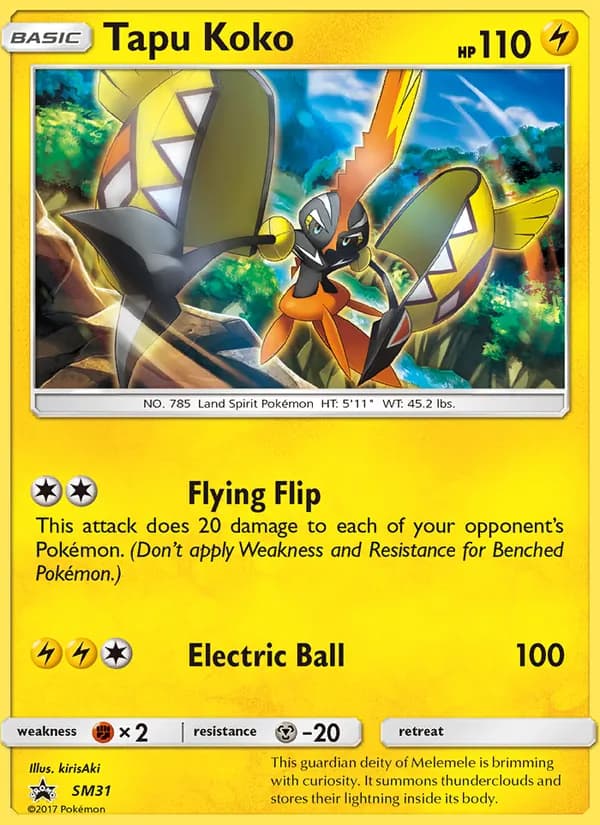 Tapu Koko card in English