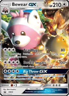 Bewear GX card in English