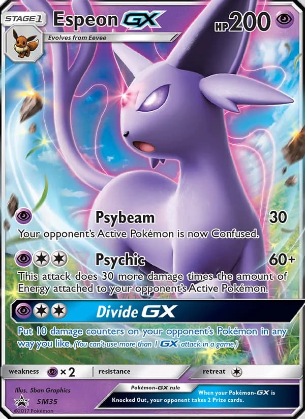 Espeon GX card in English