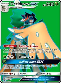 Decidueye GX card in English