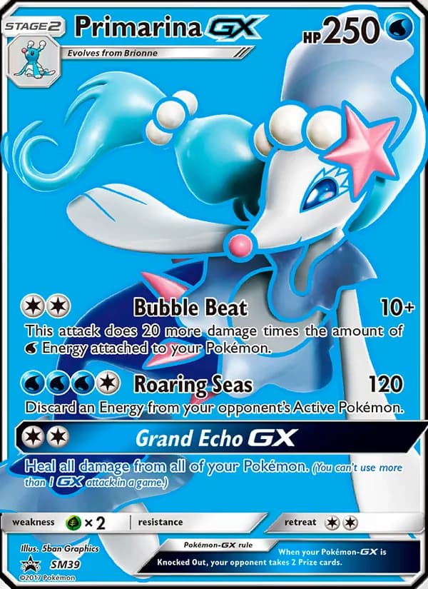Primarina GX card in English