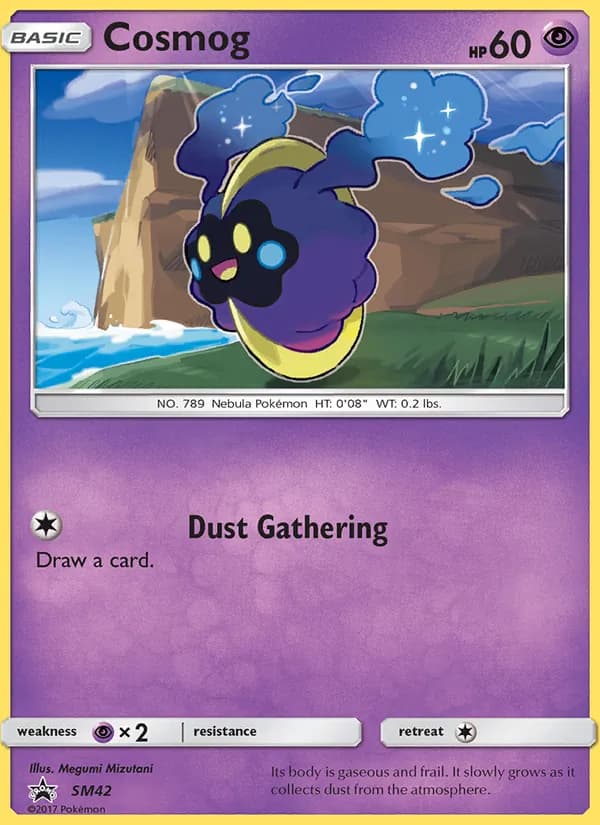 Cosmog card in English