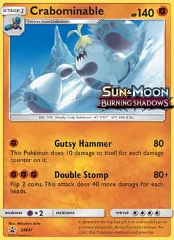Crabominable card in English