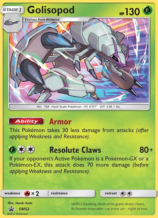 Golisopod card in English