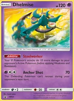 Dhelmise card in English