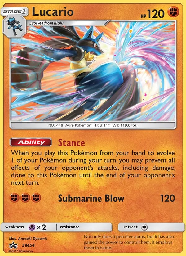 Lucario card in English