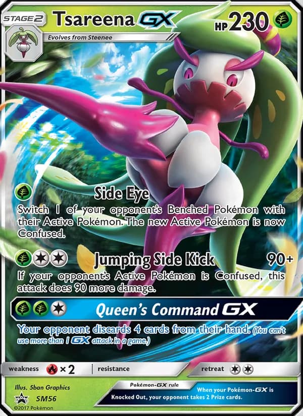 Tsareena GX card in English