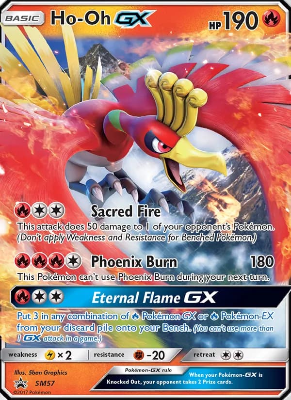 Ho-Oh GX card in English
